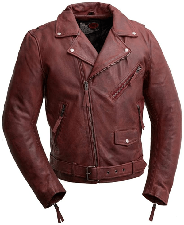 Men's Fillmore Rain Protective Motorcycle Leather Jacket