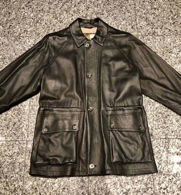 Men’s Loro Piana Black Leather Jacket