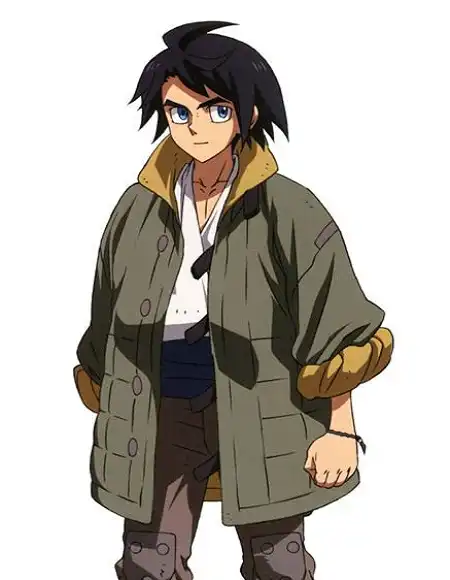 Mens-Mikazuki-Augus-Tekkadan-Green-Cotton-Coat