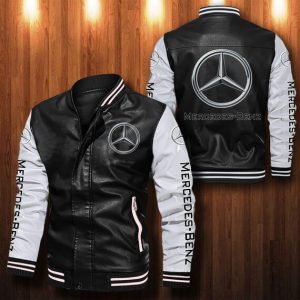 Mercedes Benz Leather Bomber Jacket
