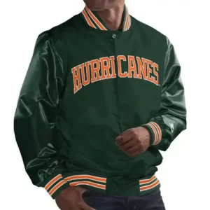 Miami Hurricanes Starter Vintage Satin Jacket