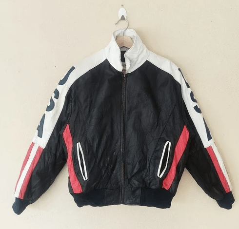 Michael Hoban American Flag Elvis Designer Biker Leather Jacket