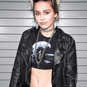 Miley Cyrus Classic Leather Jacket