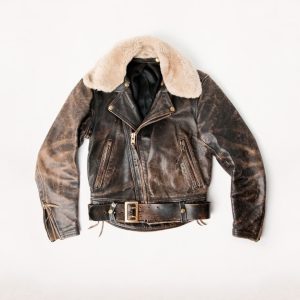 Military Zone Vintage 80s Pilot Leather Jacket