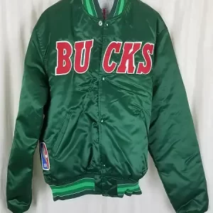 Milwaukee-Bucks-Ambassador-Green-Satin-Jacket