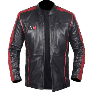 N7 Mass Effect 3 Cafe Racer Leather Jacket