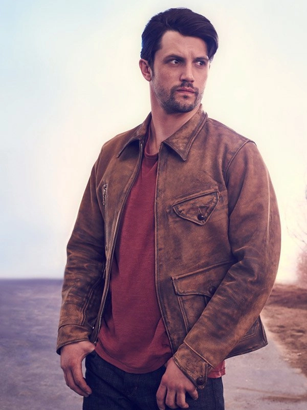 Nathan Parsons Roswell New Mexico Brown Leather Jacket