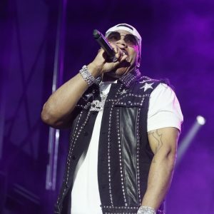 Nelly At New York State Fair Leather Vest