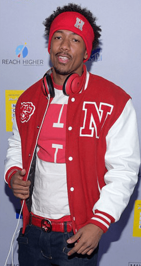 Nick Cannon Wild N Out Letterman Red and White Wool Jacket