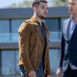 Law And Order Organized Nick Creegan Crime Suede Leather Jacket