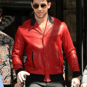 Nick Jonas American Singer Vintage Bomber Leather Jacket