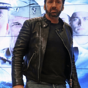 Nicolas Cage Cafe Racer Leather Jacket