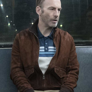 Nobody Bob Odenkirk Brown Suede Leather Jacket