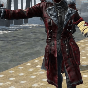 Nuka Raider Fallout 4 Maxson’s Battle Red Leather Trench Coat