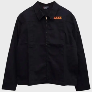 Orange Vlone V Unisex Black Denim Jacket