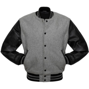 Oscar Letterman Grey Varsity Wool Jacket