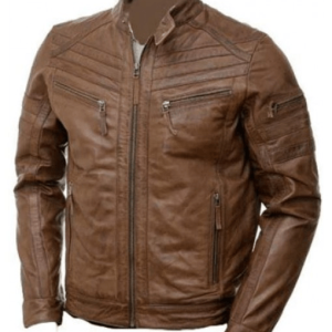 Patterns Moto Style Leather Jacket