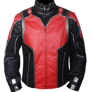 Paul Rudd Antman Red And Black Leather Jacket
