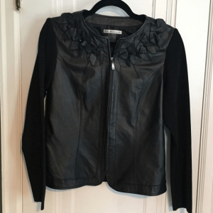 Peter Nygard Black Leather Jacket
