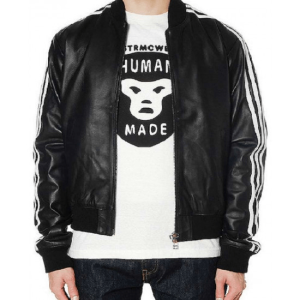 Pharrell Williams Bomber Leather Jacket