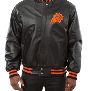 Phoenix Suns Classic Bomber Leather Jacket
