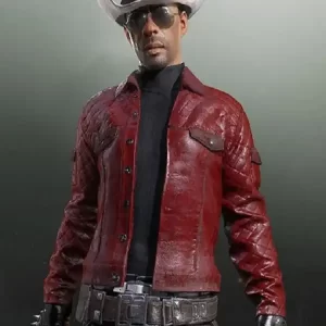 PlayerUnknown’s BattlegrouPlayerUnknown’s Battleground Red Quilted Leather Jacketnd Red Quilted Leather Jacket