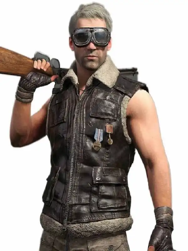 Playerunknown’s Battlegrounds Shearling Leather Vest