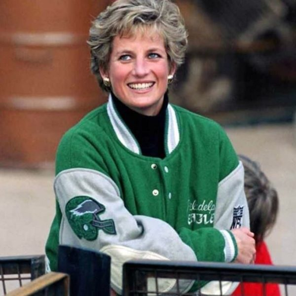 Princesss Diana Philadelphia Eagles Varsity Wool Jacket