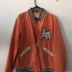 Printed Supreme Bulldog Varsity Cotton Jacket