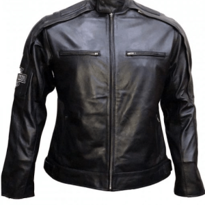 Printed Willie G Skull Harley Davidson Leather Jacket