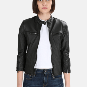 R13 Cafe Racer Leather Jacket