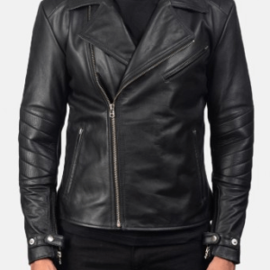 Raiden Black Bikers Leather Jacket