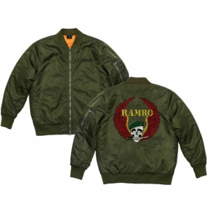 Rambo V Sylvester Stallone Varsity Satin Jacket
