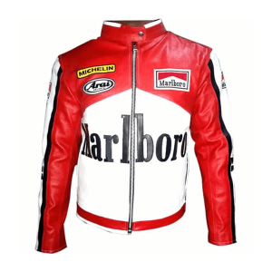 Rare Marlboro Formula Racing Mcqueen Leather Jacket