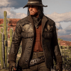 Red Dead Redemption 2 Gunslinger Hunting Leather Jacket