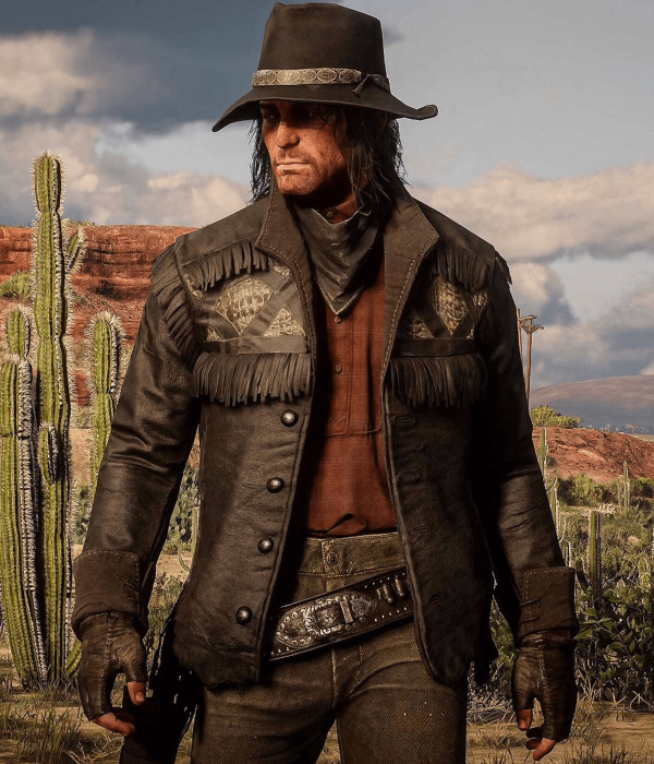 Red Dead Redemption 2 Gunslinger Hunting Leather Jacket