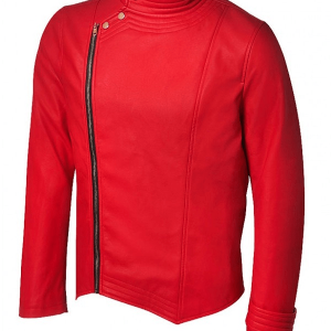 Red Shinsuke Nakamura Leather Jacket