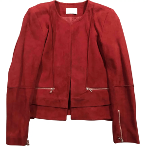 Red Suede Leather Jacket
