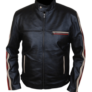 Retro Hybrid Mayhem Cafe Racer Leather Jacket