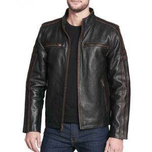 Rivet Leather Jacket