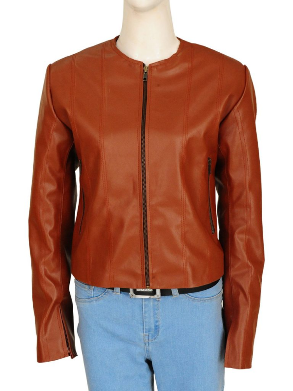 Rizzoli & Isles Sashas Alexander Brown Leather Jacket