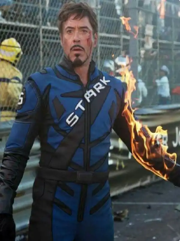 Robert Downey Jr Iron Man 2 Motorcycle JacketS