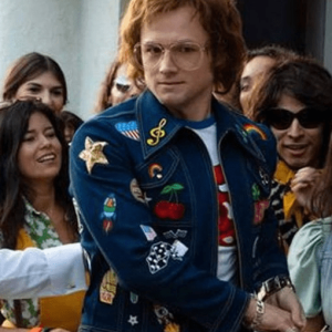 Rocketman Taron Egerton Elton John Patches Denim Jacket
