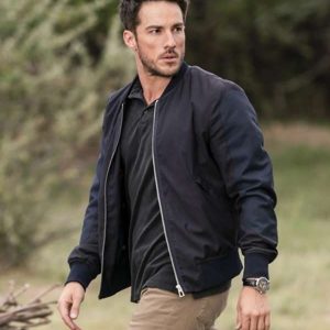 Roswell New Mexico Michael Trevino Black Bomber Jacket