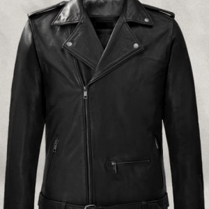 Rutland Black Vintage Biker Leather Jacket