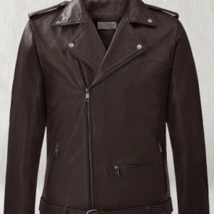 Rutland Classic Brown Biker Leather Jacket