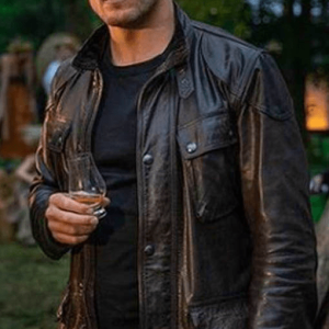 Sas Red Notice Tom Buckingham Leather Jacket