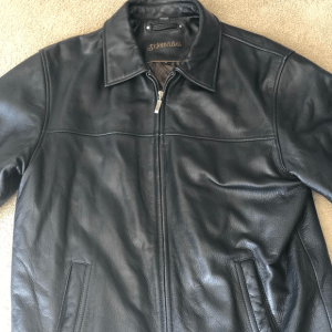 Saint Johns Bay Black Leather Jacket