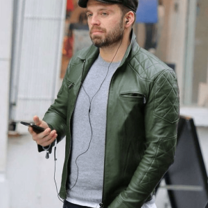 Sebastian Stan Leather Jacket