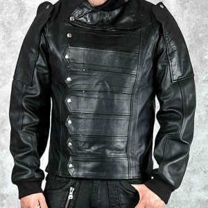 Sebastian Stan The Winter Soldier Bucky Barnes Leather Jacket